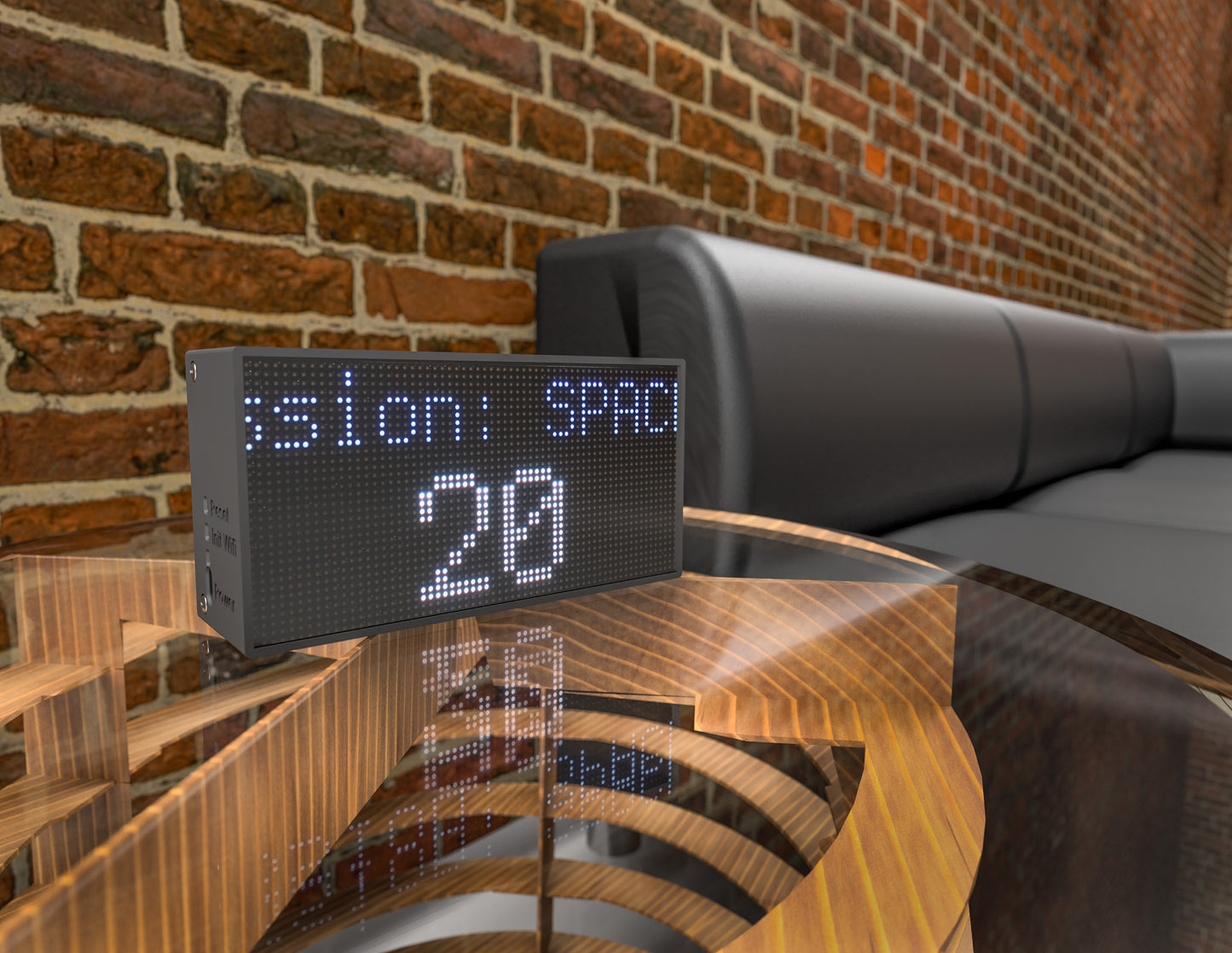 The Theme Park Ride Wait Time Scrolling LED Display - No Subscription!