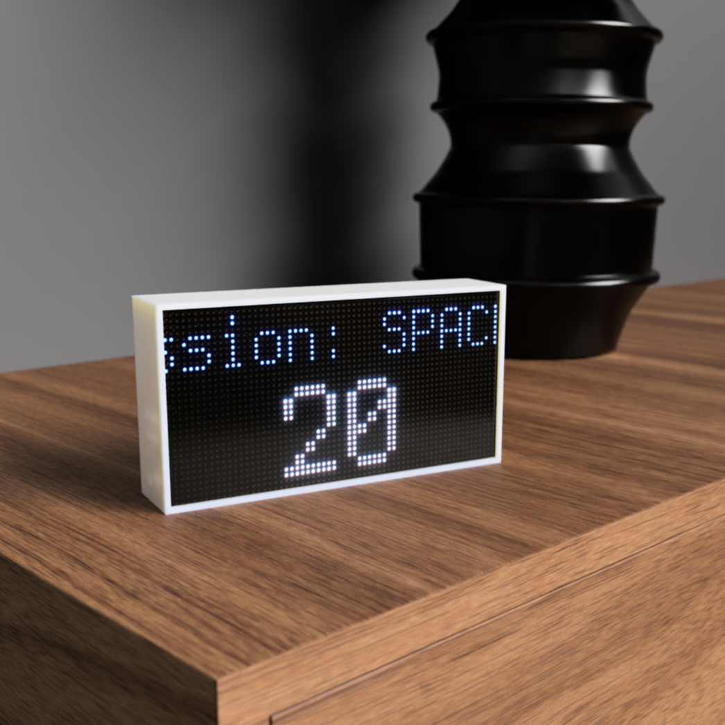 The Theme Park Ride Wait Time Scrolling LED Display - No Subscription!