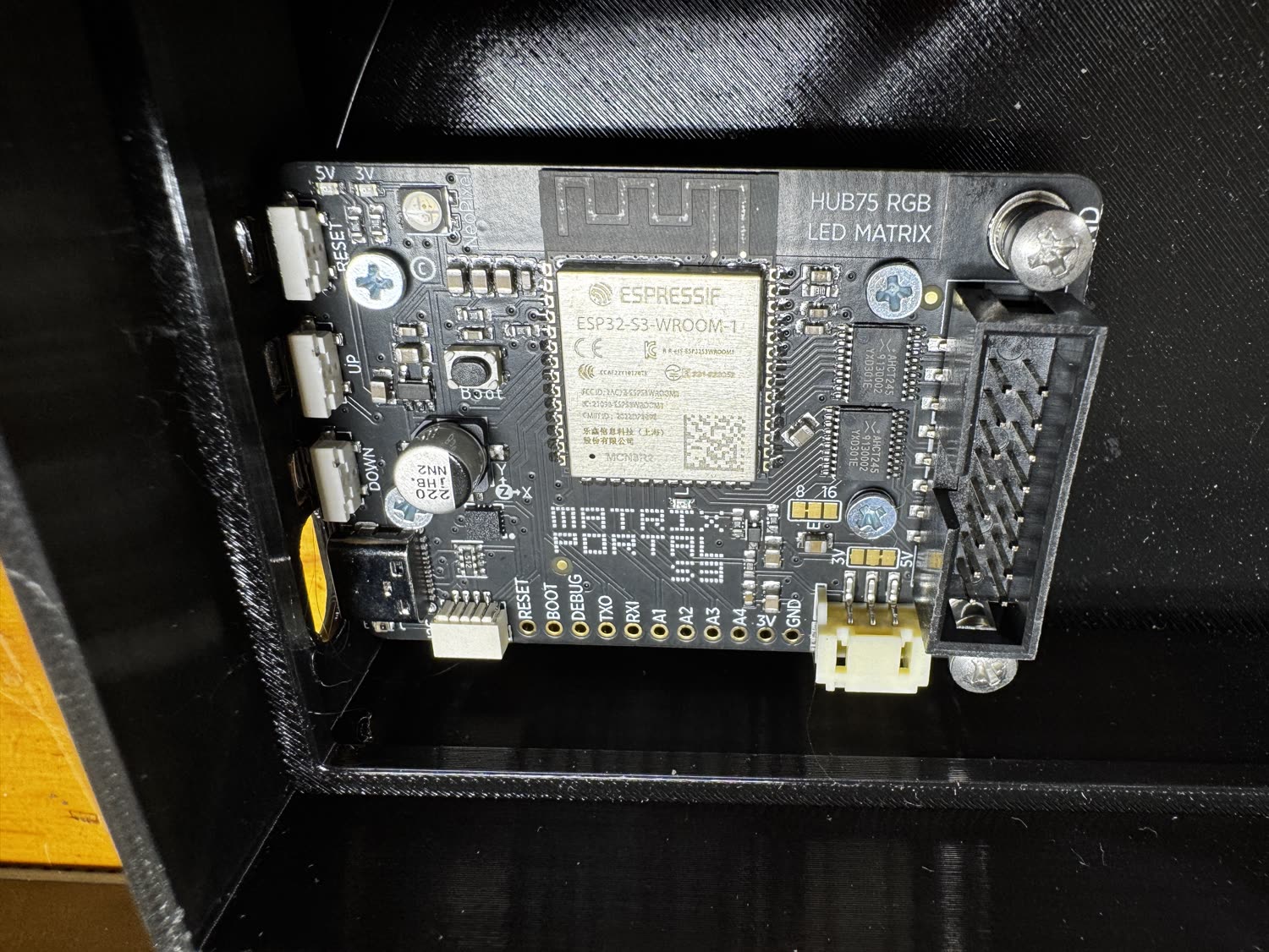Matrix Portal S3 mounted in the case